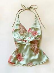 Glimmora Plus Size Women Summer Spaghetti Strap Casual Vacation Floral Print Top