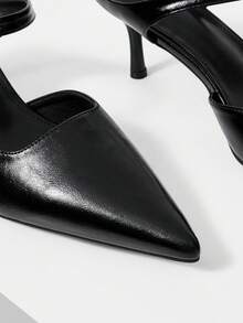 Mnmlis Women Heeled Sandals Summer Shoes - Black - View 4