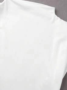 SHEIN Franclia 优雅无袖波点下摆连衣裙，夏季 - 白色 - 查看 3