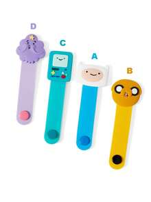ADVENTURE TIME X SHEIN 卡通数据线收纳夹，旅行耳机充电线整理夹，家用多功能可爱绕线收纳器，适用于各种线缆收纳 - 彩色 - 查看 3