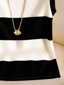GlowEve Women's Contrast Color Round Neck Casual Versatile Tank Top - Multicolor - View 5