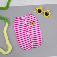 PETSIN Pet Spring New Dog Clothes Animal Supplies Pet Clothing Dog Tank Top Cat T-Shirt Teddy Outfits Small Animal Attire Casual Cool Tank Top Dog Clothes Cat Clothes Two-Season Spring & Summer New Tank Top - Multicolor - View 30