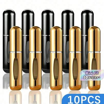 1/5/10pcs, 5ml Perfume Atomizer Refillable Spray Bottle, Portable Travel Perfume Bottle, Perfume Sprayer, Mini Perfume Sample Vial