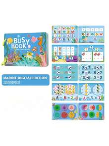 1pc Learning Quiet Sticker Book For Children Over 3 Years Old, Children's Early Learning Alphabet Table Animal Cognitive Books Learning Toys, Educational Activity Books For Toddlers, Children's Educational Toys (Random Color Circles) - Multicolor - View 14