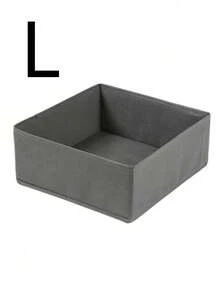 1/3/6/9/12 Stücke faltbare Stoff Schubladeneinteilungen Aufbewahrungsboxen für Unterwäsche, BHs, Socken, T-Shirts, Hosen, Schlafzimmer Schrank Organisation - Grau - Übersicht 14