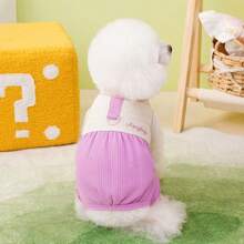 PETSIN 宠物服装、狗狗服装、猫咪服装、休闲连体衣、春夏新款小型动物连体衣、防滑扣连体服、宠物用品、休闲连体衣 - 彩色 - 查看 25