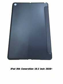 Ốp lưng máy tính bảng mềm chống sốc, tương thích với iPad, thiết kế siêu mỏng với chân đế thông minh và chức năng tự động bật/tắt màn hình, chất liệu da TPU, tương thích với Apple Mini 4/5/6, 9.7/10.2/10.5 inch, Air 4/5/6, thế hệ thứ 10, 10.9 inch, Pro 11 inch, Air 11 (M2), Air 13 và Pro 11 (M4) - Màu đen - màu đen - Xem 12