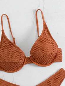 Swim SXY Bộ bikini có gọng, màu trơn, chất liệu vải gân, dành cho nữ. - Nhiều màu - Xem 6