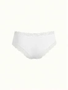 Bonmuse 5pcs Solid Color Lace Trim Striped Women's Triangle Briefs, Sexy & Breathable - Multicolor - View 11
