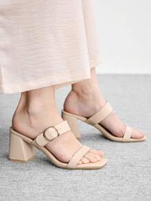 CUCCOO BIZCHIC 女士时尚高跟凉鞋 - 杏色 - 查看 1