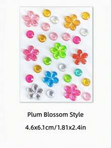 30 Sheets Mini Diamond Stickers Acrylic Gemstone Gems For Decoration DIY Multicolor Rhinestone Sparkle Crafts Princess Reward Creative Art Supplies For Kids Teens - 30Pcs set - View 5