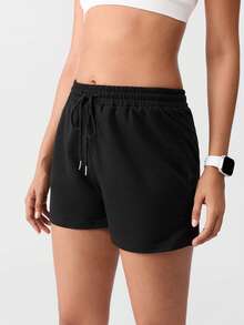 LOUNGEISTA 3 Packs Solid Elastic Waist Knotted Relaxed Athletic Shorts Sleep Shorts, Vacation, Breezy Comfort Fall Clothes, - Multicolor - View 8