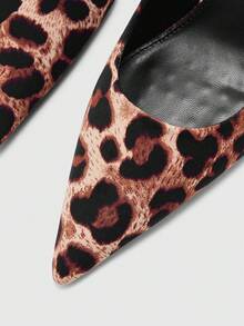 CUCCOO BIZCHIC Women Shoes Spring And Summer New Brown Leopard Print Pointed Toe Thin Heel High Heel Low Vamp Women's High Heel Shoes Daily Versatile Commuter Business Dinner Party Wear Women's Shoes - leopard print - View 8