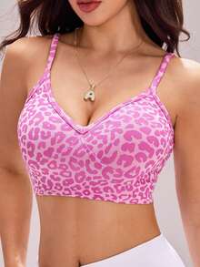 Sovereign Charm 1 pieza Camiseta deportiva sin costuras con tirantes ajustables y espalda de tirantes para mujer, para correr, fitness, yoga, como capa - Rosa Fucsia - Ver 5