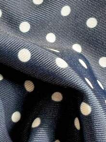 Swim Mod Quần bikini nữ chấm bi và sọc gợi cảm cho kỳ nghỉ biển. - Màu xanh hải quân - Xem 5