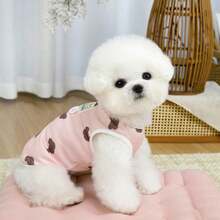 PETSIN 宠物春季新款狗狗服装 动物用品 宠物服装 狗狗背心 猫咪T恤 泰迪熊套装 小型动物服装 休闲酷炫背心 狗狗服装 猫咪服装 春夏两季新款背心 - 彩色 - 查看 27