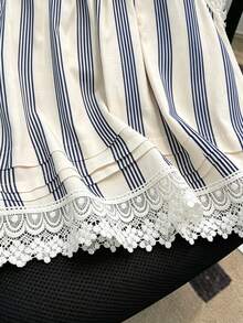 SHEIN Franclia Women Tops - Blue and White - View 6