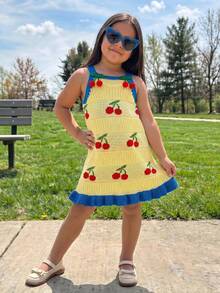 Young Girls Cover Ups - Yellow - View 3
