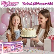 MINKOJA 独角兽卡车和汽车玩具是送给3岁女孩的完美生日礼物，包含一个双人变形轨道游戏、公主主题运输卡车和4辆带灯光和音效的车辆。 - 彩色 - 查看 10