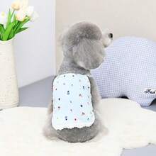 PETSIN Pet Spring New Dog Clothes Animal Supplies Pet Clothing Dog Tank Top Cat T-Shirt Teddy Outfits Small Animal Attire Casual Cool Tank Top Dog Clothes Cat Clothes Two-Season Spring & Summer New Tank Top - Multicolor - View 29