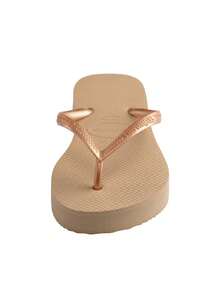 Havaianas Slim Flatform Women's Flip-Flops Gold 4144537 - Golden - View 2