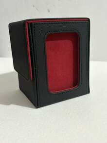 Hộp đựng bài MTG có cửa sổ trưng bày Commander, làm bằng da, chứa được 100 lá bài TCG đã được bọc hai lớp. - màu đen - Xem 6
