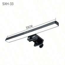 1 Black 19.68in/12.99in Computer Monitor Light Strip, Screen Clip Light, LED Strip Suitable For Work Area, Dimming Timing Display Desk/Office/Home/Game Touch Control Lamp, Bedroom Collection Eye Protection Lamp - USB - View 11