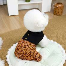 PETSIN 宠物服装、狗狗服装、猫咪服装、休闲连体衣、春夏新款小型动物连体衣、防滑扣连体服、宠物用品、休闲连体衣 - 彩色 - 查看 18