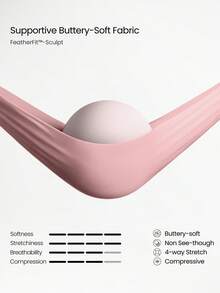 GLOWMODE FeatherFit™-Sculpt 塑形提拉紧致运动文胸，内置网眼肩带，可拆卸罩杯，V型后背，中等强度运动文胸，适合跑步、慢跑、健身、训练等秋冬季运动。 - 乾枯玫瑰色 - 查看 6