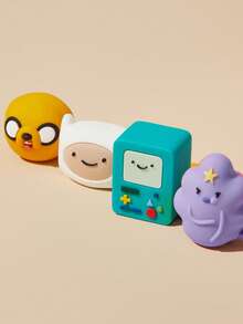 ADVENTURE TIME X SHEIN 1个/4个装防尘可重复使用吸管帽，适用于直径6-8毫米的吸管 - 彩色 - 查看 2