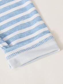 SHEIN Playful Pals 5pcs Baby Boy Striped & Star Print Pants Set - Multicolor - View 3