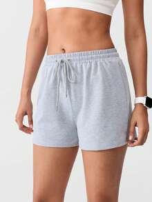 LOUNGEISTA 3 Packs Solid Elastic Waist Knotted Relaxed Athletic Shorts Sleep Shorts, Vacation, Breezy Comfort Fall Clothes, - Multicolor - View 9