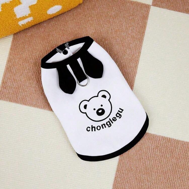 PETSIN 宠物春季新款狗狗服装 动物用品 宠物服装 狗狗背心 猫咪T恤 泰迪熊套装 小型动物服装 休闲酷炫背心 狗狗服装 猫咪服装 春夏两季新款背心 - 彩色 - 查看 24