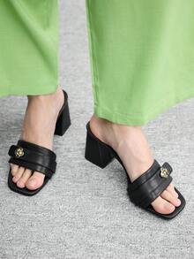 CUCCOO BIZCHIC Women's Fashion High Heel Sandals - Black - View 4