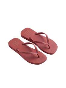 Slim Square Logo Pop Up Women's Flip-Flops Purple Red 4148959 - Pau Brasil - View 1