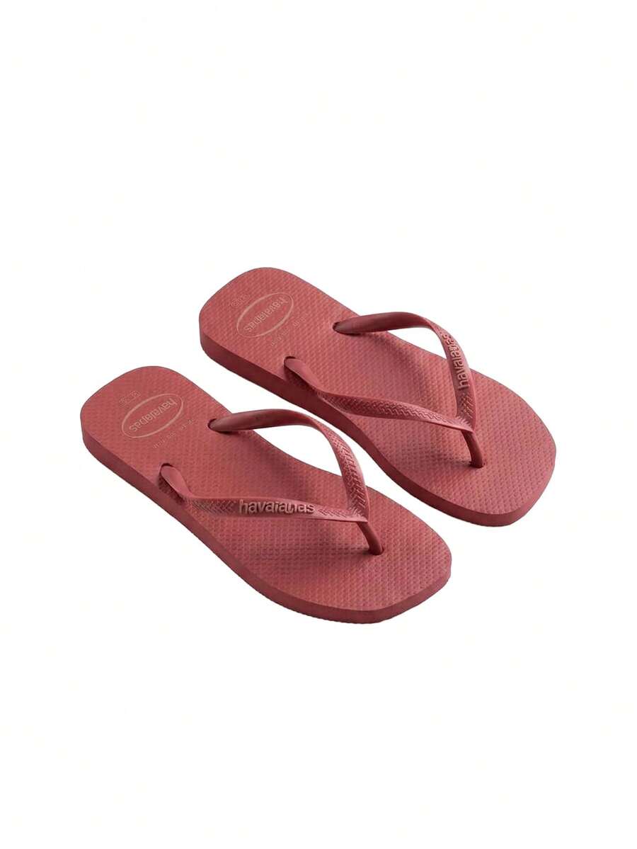 Slim Square Logo Pop Up Women's Flip-Flops Purple Red 4148959 - Pau Brasil - View 1