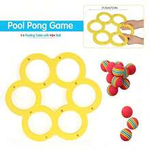 MINKOJA 1+10 Pieces Throwing Rings Triangles Circles, Suitable For Water Sports Floating Pool Toys Throwing Games For Ages 3 , Water Fun Throwing Toys - Multicolor - View 9