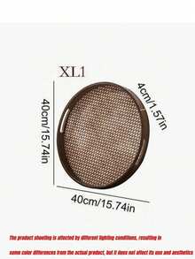 Practical And Exquisite Bamboo And Wood Storage Tray - Round Tea, Pastry, Fruit, Coffee, Stationery Storage Exquisite And Practical Gift - Brown - View 10