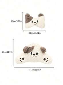 1 pieza Almohada de reposacabezas para coche - Un par de adorables almohadas con forma de perro para asientos de coche, que proporcionan soporte para el cuello y la espalda lumbar, perfectas para mejorar la comodidad durante los viajes en coche, Almohada para coche - Multicolor - Ver 8