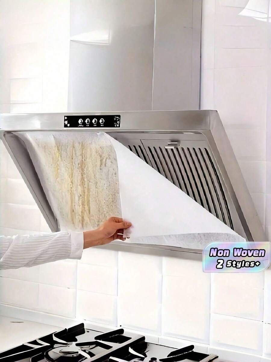 1ROLL 10m Disposable Oil Absorbing Paper Non Woven Kitchen Exhaust Hood Filter Paper For Home Decoration Christmas Gift - various - View 1