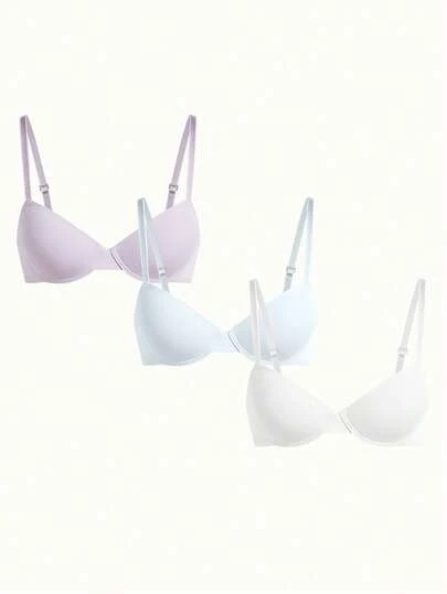 Bonmuse Juego de 3 sujetadores con aros de moda para mujer de MIMILEMON - Realce, elevación y comodidad durante todo el día, con un aspecto sexy y moldeador
