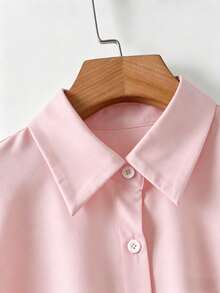 Resyla Women's Elegant Bowknot Decor Loose Fit Drop-Shoulder Blouse, Summer - Multicolor - View 3