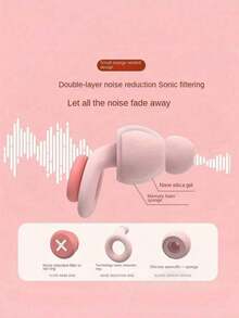Reusable Silicone Sleep Earplugs, Made Of Soft & Comfortable Silicone Material, Fashionable Design, Skin-Friendly Fit, Easy To Clean, Suitable For School/Home/Travel, Effectively Block Disturbing Noise. #Reusable Earplugs #Sleep Aid - multicolor - View 10