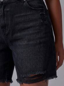 MUSERA Shorts vaqueros de talla grande - Azul - Ver 5