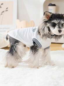 PETSIN 宠物春季新款狗狗服装 动物用品 宠物服装 狗狗背心 猫咪T恤 泰迪熊套装 小型动物服装 休闲酷炫背心 狗狗服装 猫咪服装 春夏两季新款背心 - 彩色 - 查看 31