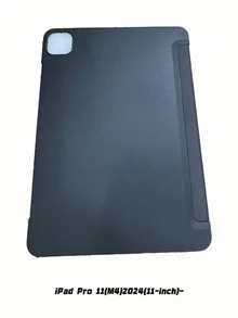 Ốp lưng máy tính bảng mềm chống sốc, tương thích với iPad, thiết kế siêu mỏng với chân đế thông minh và chức năng tự động bật/tắt màn hình, chất liệu da TPU, tương thích với Apple Mini 4/5/6, 9.7/10.2/10.5 inch, Air 4/5/6, thế hệ thứ 10, 10.9 inch, Pro 11 inch, Air 11 (M2), Air 13 và Pro 11 (M4) - Màu đen - màu đen - Xem 18