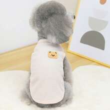 宠物春季新款狗狗服装 动物用品 宠物服装 狗狗背心 猫咪T恤 泰迪熊套装 小型动物服装 休闲酷炫背心 狗狗服装 猫咪服装 春夏两季新款背心 - 彩色 - 查看 37