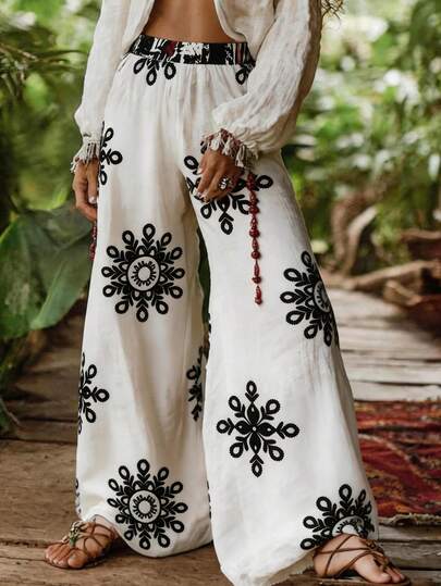 Zayélia Women's 2026 Summer New Arrival Printed Casual Pants