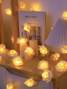 1PC 1.5M-10LED/3M-20LED Rose Battery Box String Light, Suitable For Indoor, Bedroom, Birthday, Wedding, Party Decoration,Autumn Decoration - Multicolor - View 13