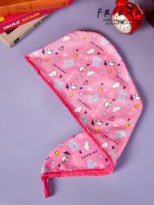FRIENDS X Joivida 1 pieza Gorro de secado de cabello con estampado de letra de corazón de pato blanco, suavemente engrosado y cálido, toalla de secado de cabello absorbente y suave, adecuada para todas las longitudes de cabello, reutilizable y de secado rápido, perfecta para uso en el hogar, viajes, gimnasio, spa, también un lindo regalo para mujeres y niñas - Multicolor - Ver 5